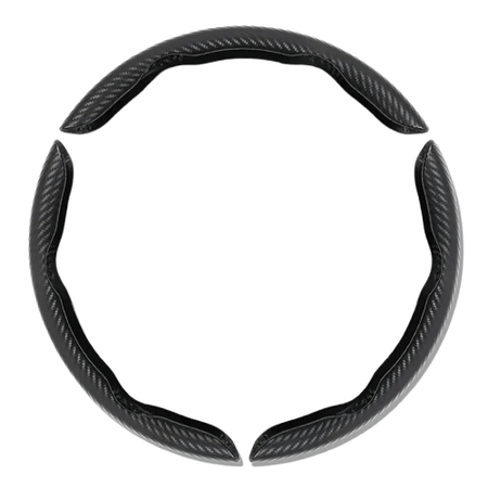 Rattöverdrag – Kolfiber-look 38,5 cm universell passform – produktbild framifrån | Carlevel