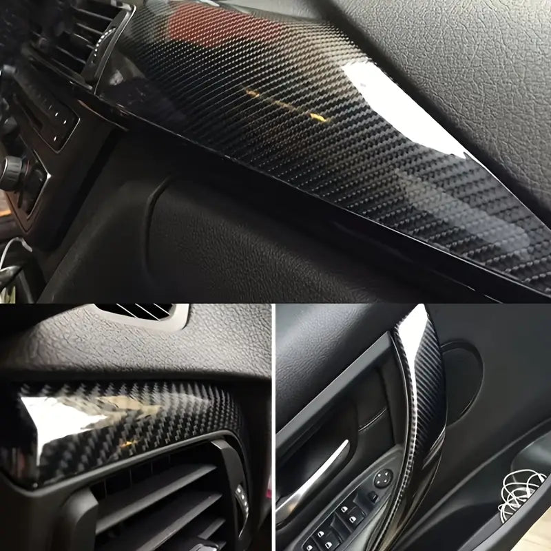 Carbon Fiber Vinyl - Scratch & Water Resistant Protective Film for Car Body & Interior - Carlevel - 