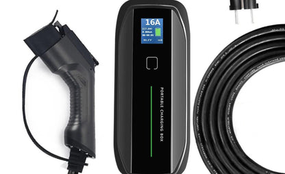 Laddkabel Mode 2 Typ 1 6–16A LCD – 230V Schuko - Carlevel AB - Fordon och delar > Fordonstillbehör