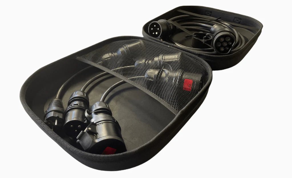 Laddkabel Mode 2 Typ 2 11 kW – Portabel 3-fas 16A med adaptrar - Carlevel AB - Fordon och delar > Fordonstillbehör