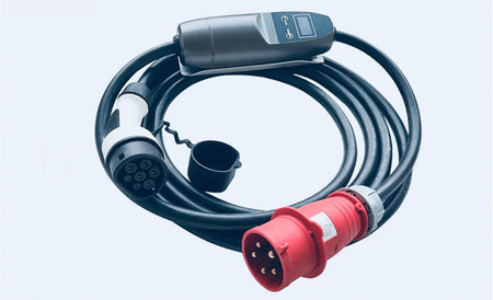Laddkabel Mode 2 Typ 2 22 kW – Portabel 3-fas 32A LCD - Carlevel AB - Fordon och delar > Fordonstillbehör