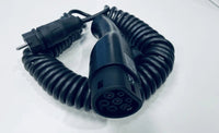 Laddkabel Mode 2 Typ 2 Spiral 6–16A 230V | Portabel EV - laddare Schuko - Carlevel - Laddkablar för hushållsuttag (Mode 2)
