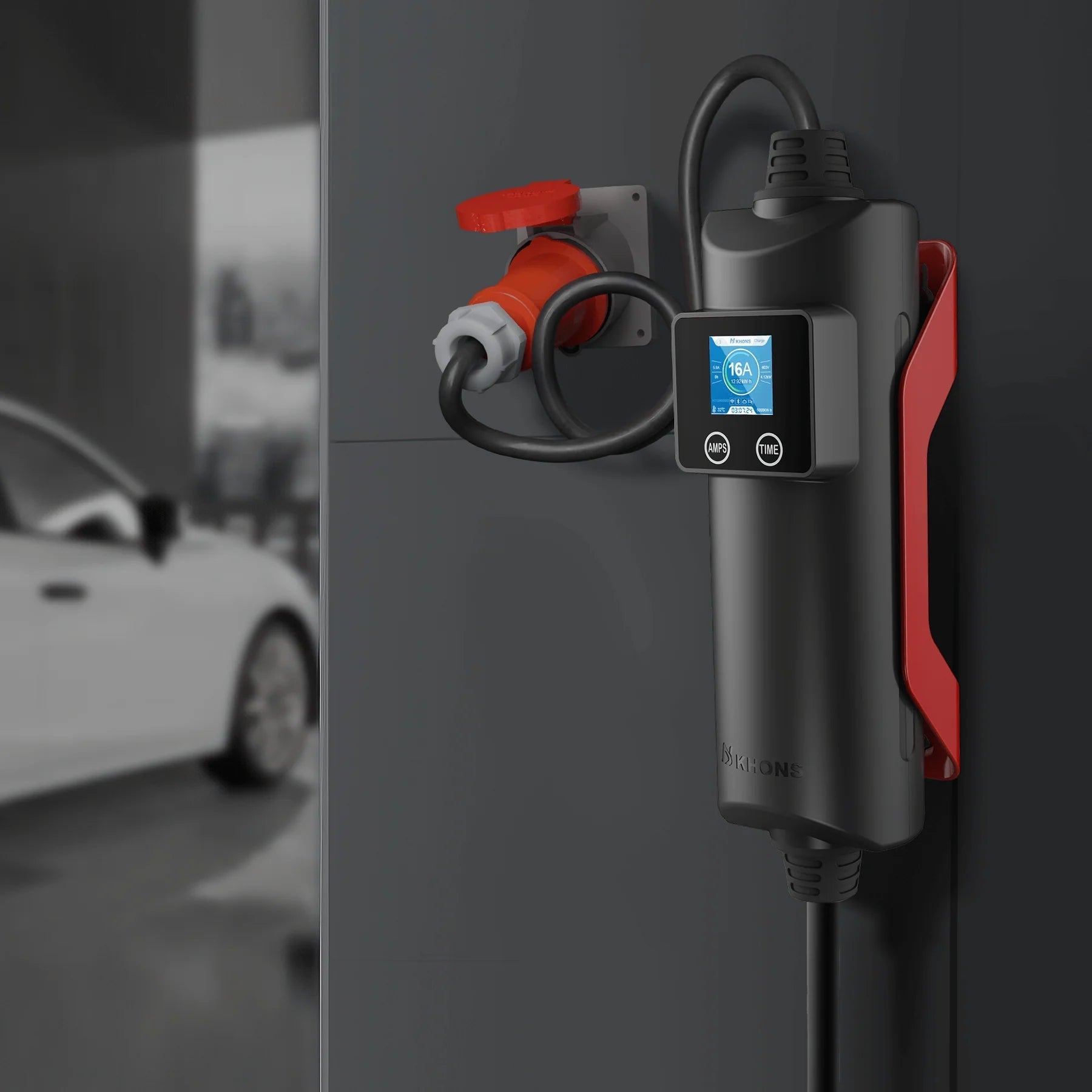 Laddkabel Typ 2 3-fas 11 kW med LCD och RFID - Carlevel AB - Fordon och delar > Fordonstillbehör