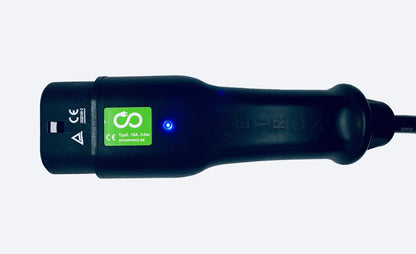 Laddkabel Typ 2 3 - fas 400 V 6–16 A – Portabel EV - laddare - Carlevel - Laddkablar för hushållsuttag (Mode 2)