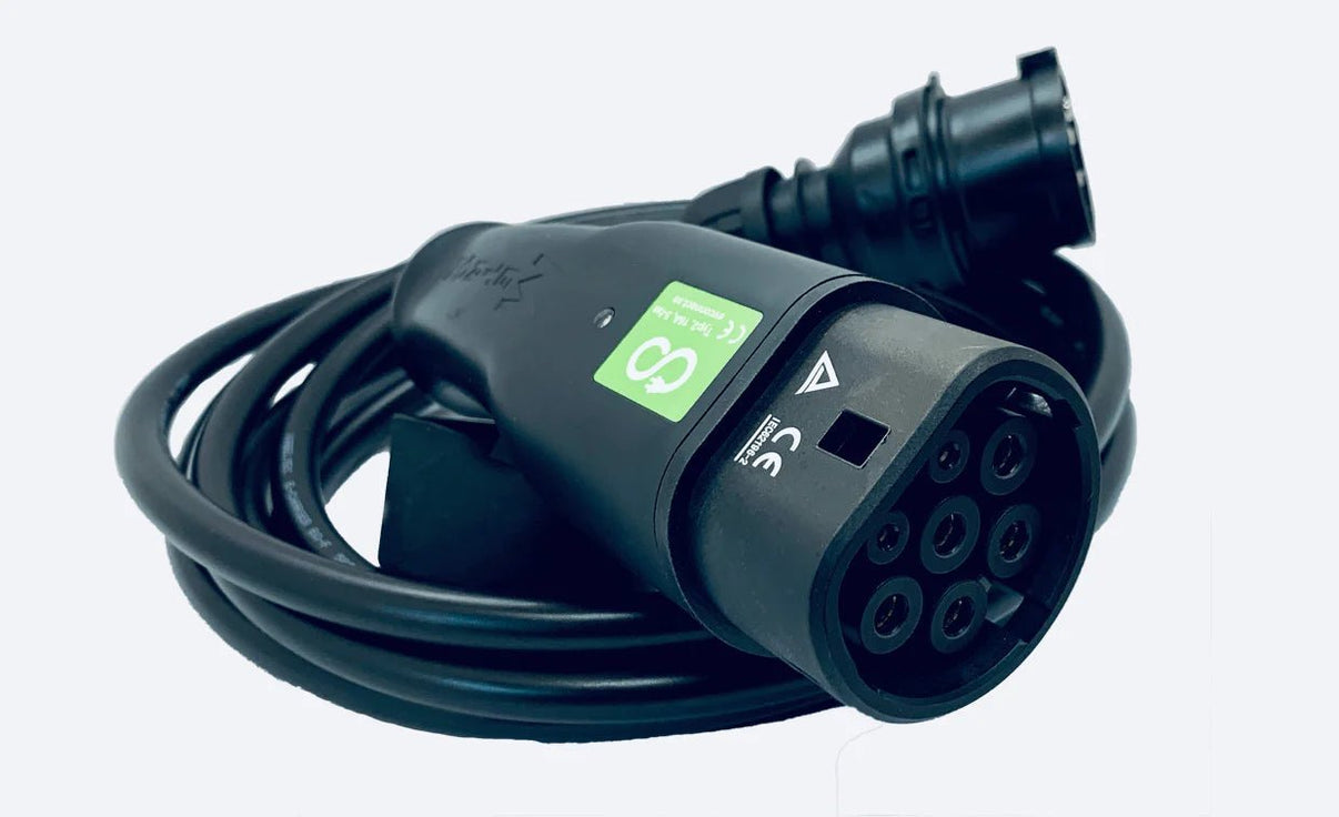 Laddkabel Typ 2 3-fas 400V 6 – 16A Mode 2 portabel - Carlevel AB - Fordon och delar > Fordonstillbehör