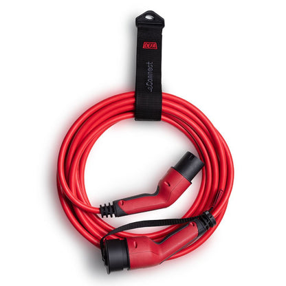 Laddkabel Typ 2 32A 22 kW – 7,5 m röd - Carlevel AB - Fordon och delar > Fordonstillbehör