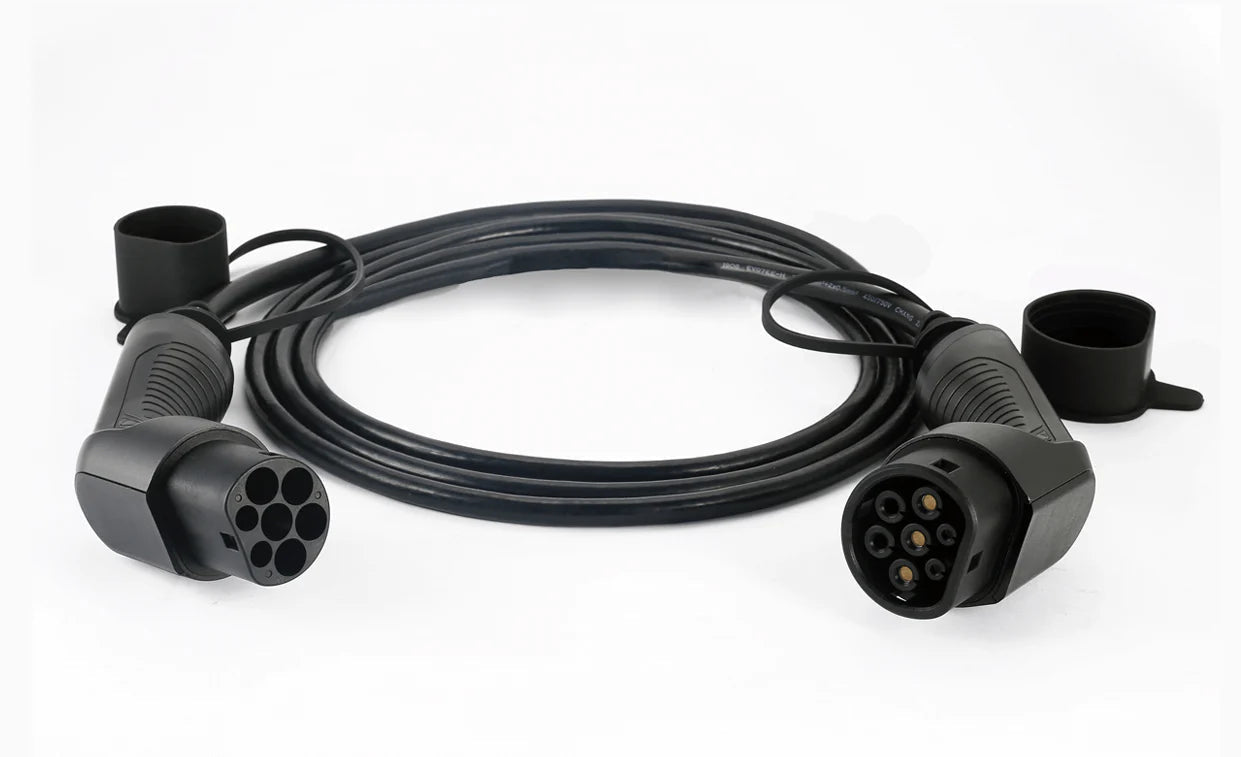 Laddkabel Typ 2 till Typ 2 7,4 kW 230V 32A 1-fas - Carlevel AB - Fordon och delar > Fordonstillbehör
