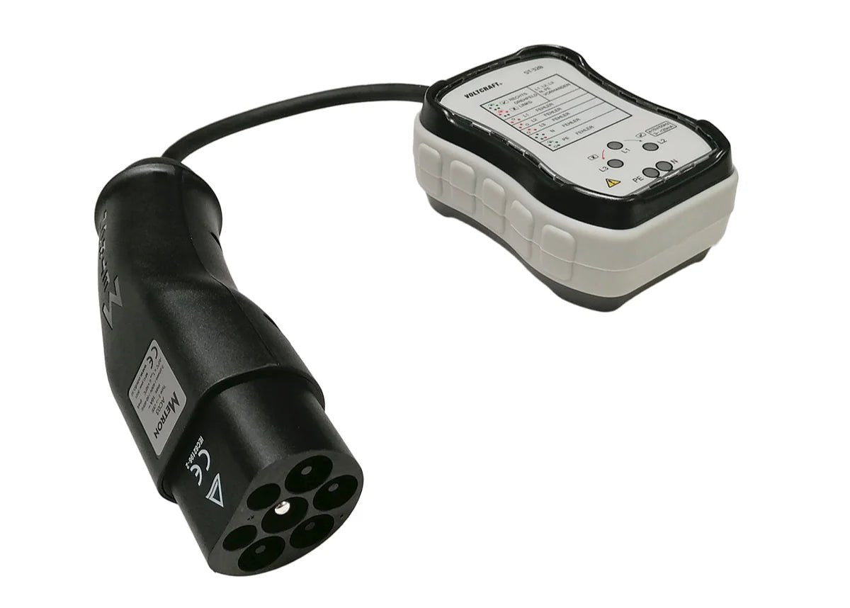 Laddpunktstestare Typ 2 – Fasföljdstestare – Simulerar fordon - Carlevel - Laddningsadaptrar