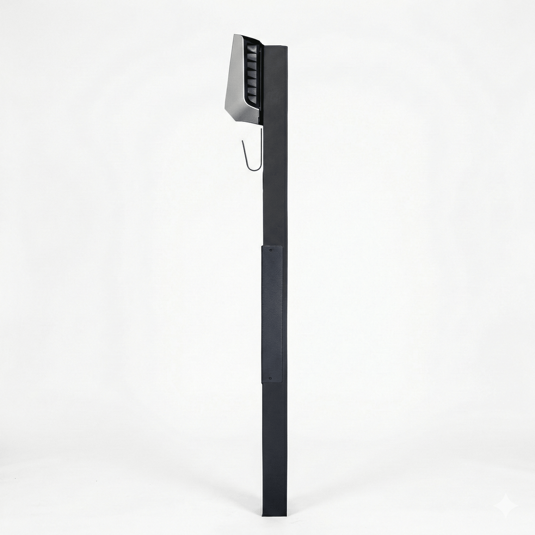 Laddstolpe Easee 1 - väg S - line Base – Svart – Kabelhängare – 25 mm² - Carlevel - Laddstolpar till laddbox