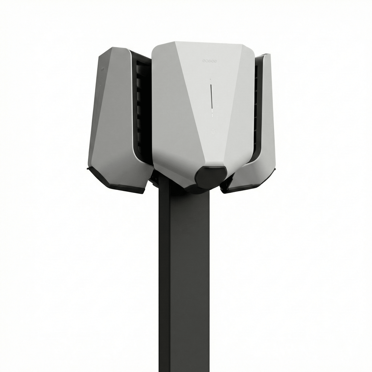 Laddstolpe Easee Base 4 - väg – Svart – Power Rail – Kabelhängare – 1500 mm - Carlevel - Laddstolpar till laddbox