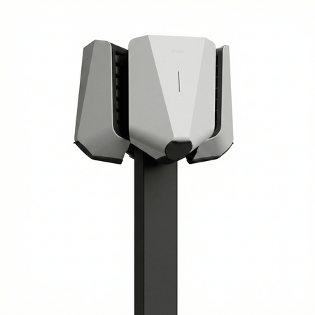 Laddstolpe Easee Base 4 - väg – Svart – Power Rail – Kabelhängare – 1500 mm - Carlevel - Laddstolpar till laddbox