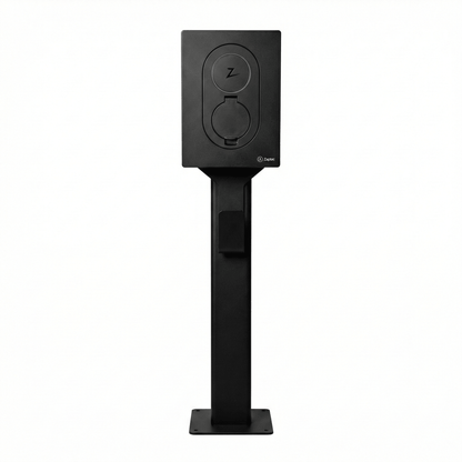 Laddstolpe Zaptec Go 1-väg S-Line Base – svart – 25 mm² – produktbild framifrån | S-Line