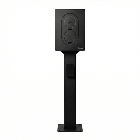 Laddstolpe Zaptec Go 1-väg S-Line Base – svart – 25 mm² – produktbild framifrån | S-Line