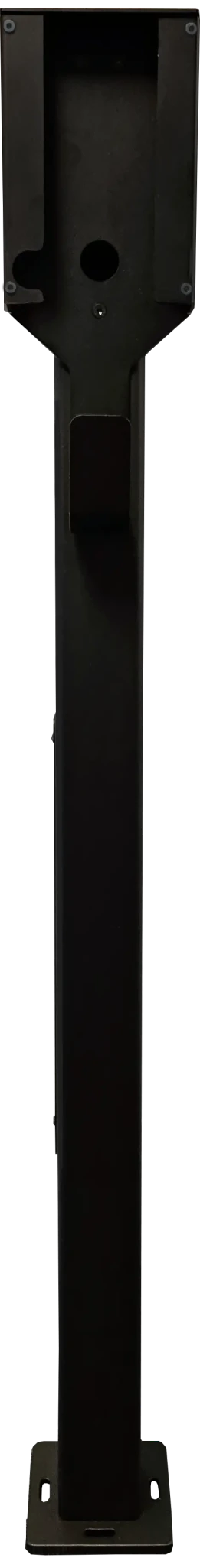 Laddstolpe Zaptec Go 1-väg S-Line Base – svart – 25 mm² – i användning | S-Line