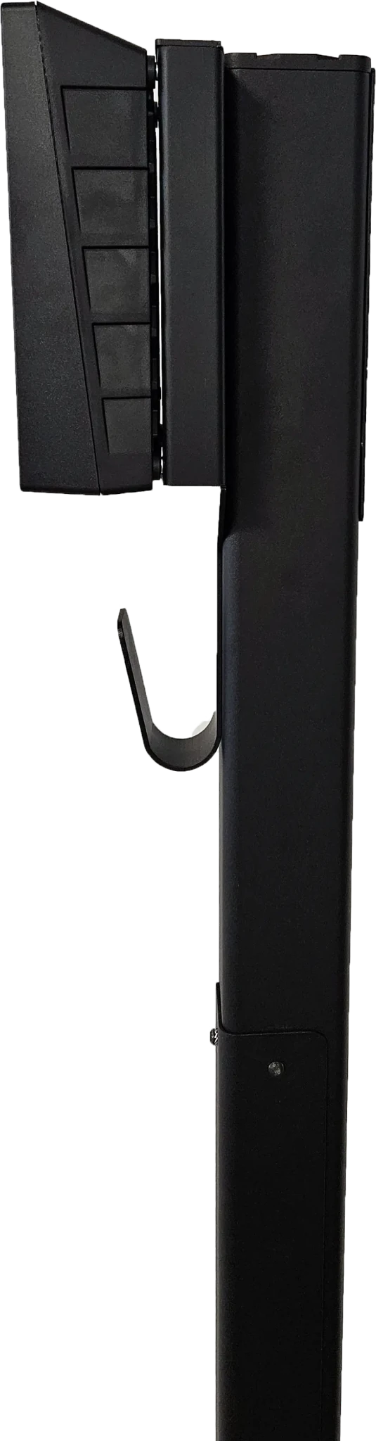 Laddstolpe Zaptec Go 1-väg S-Line Base – svart – 25 mm² – produktvy från sidan | S-Line