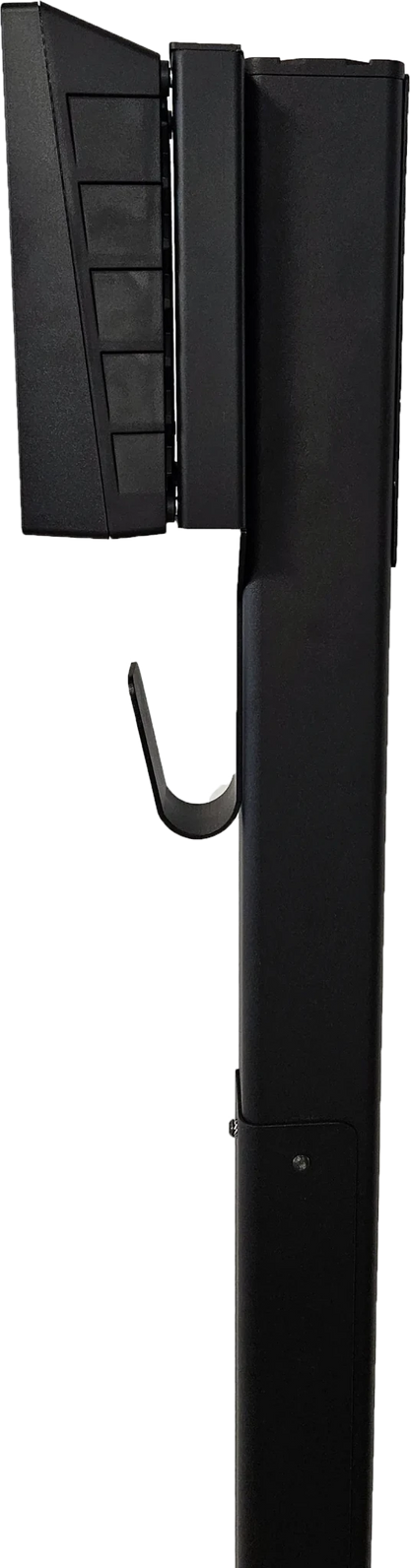 Laddstolpe Zaptec Go 1-väg S-Line Base – svart – 25 mm² – produktvy från sidan | S-Line