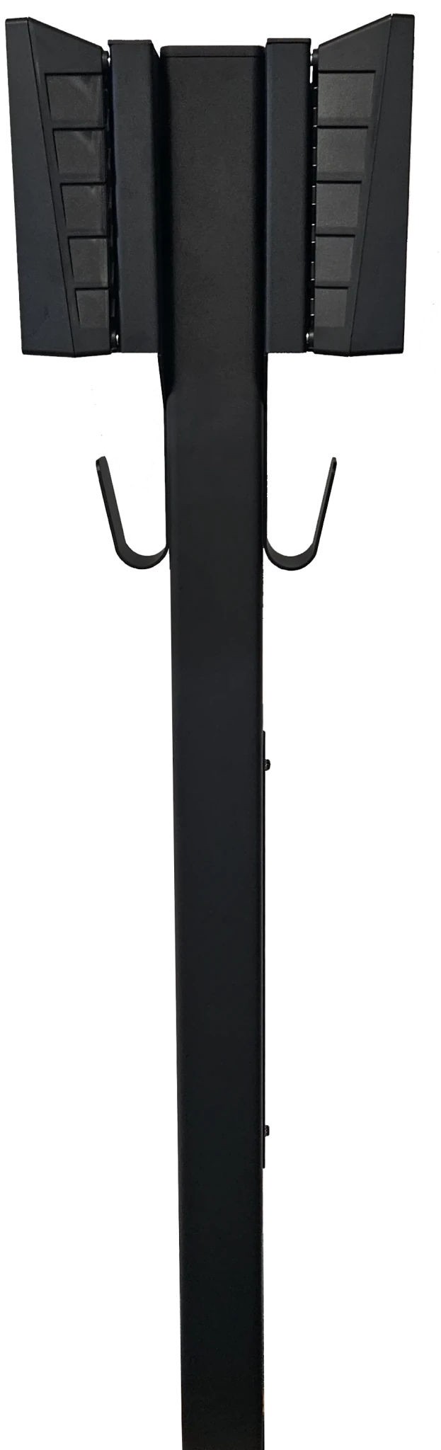 Laddstolpe S-Line Base till Zaptec Go – 2-väg – Svart – Kabelhängare – 25 mm² – produktvy från sidan | S-Line