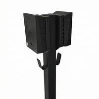 Laddstolpe S-Line Base till Zaptec Go – 2-väg – Svart – Kabelhängare – 25 mm² – produktbild framifrån | S-Line