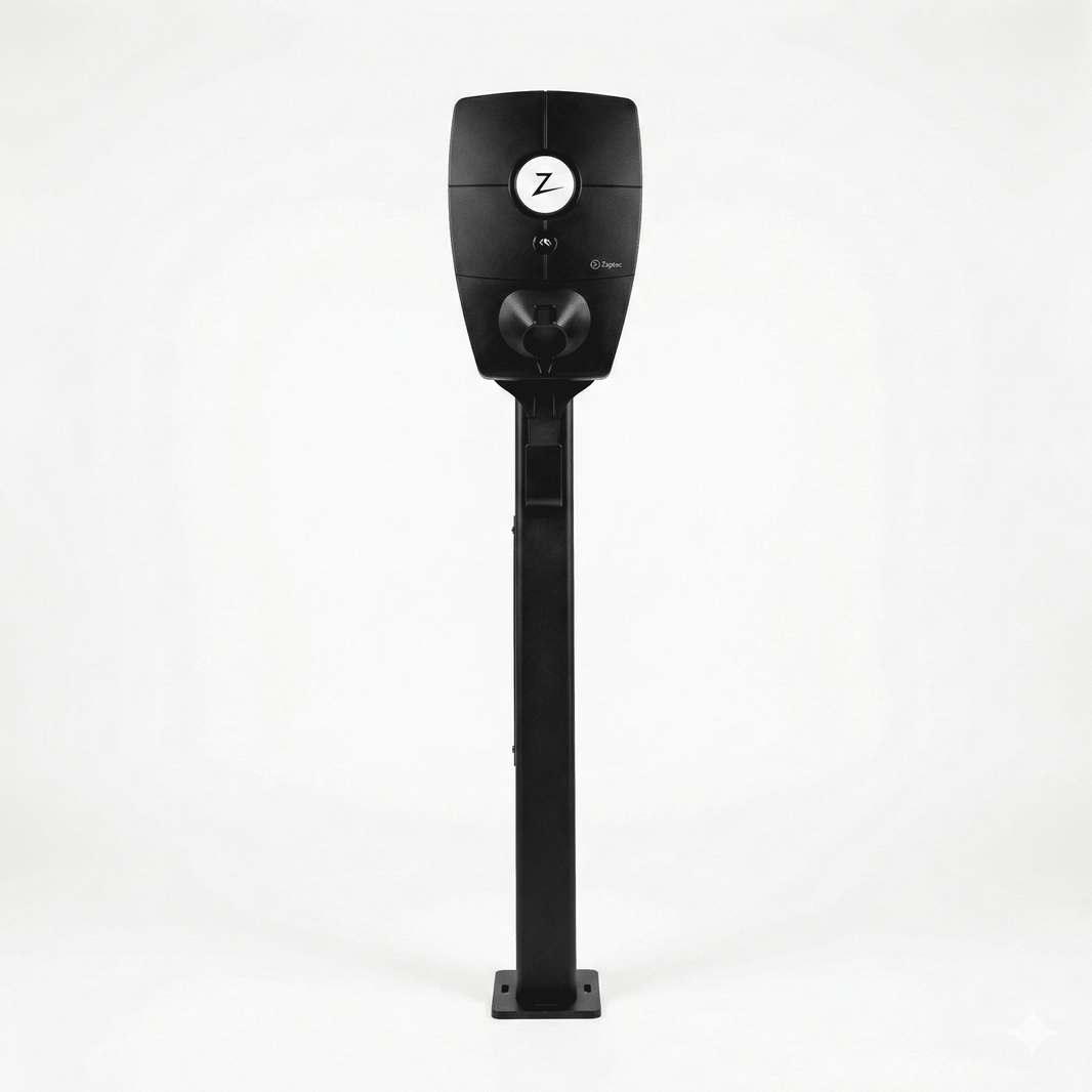 Laddstolpe Zaptec Pro 1-väg S-Line Base – Svart – 25 mm² - Carlevel AB - Fordon och delar > Fordonstillbehör