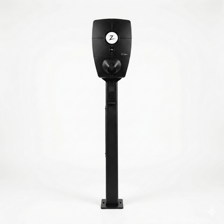 Laddstolpe Zaptec Pro 1-väg S-Line Base – svart – 25 mm² – produktbild framifrån | S-Line