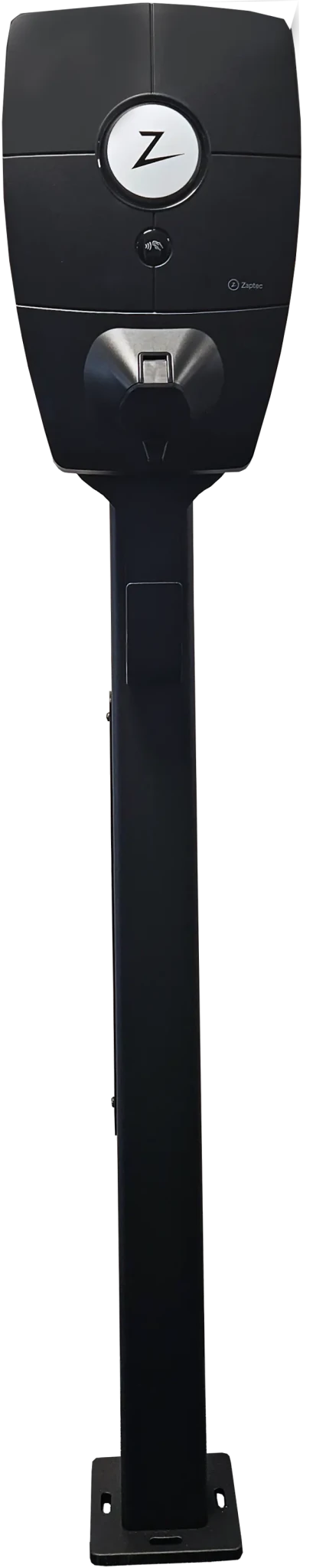 Laddstolpe Zaptec Pro 1-väg S-Line Base – svart – 25 mm² – närbild detaljer | S-Line