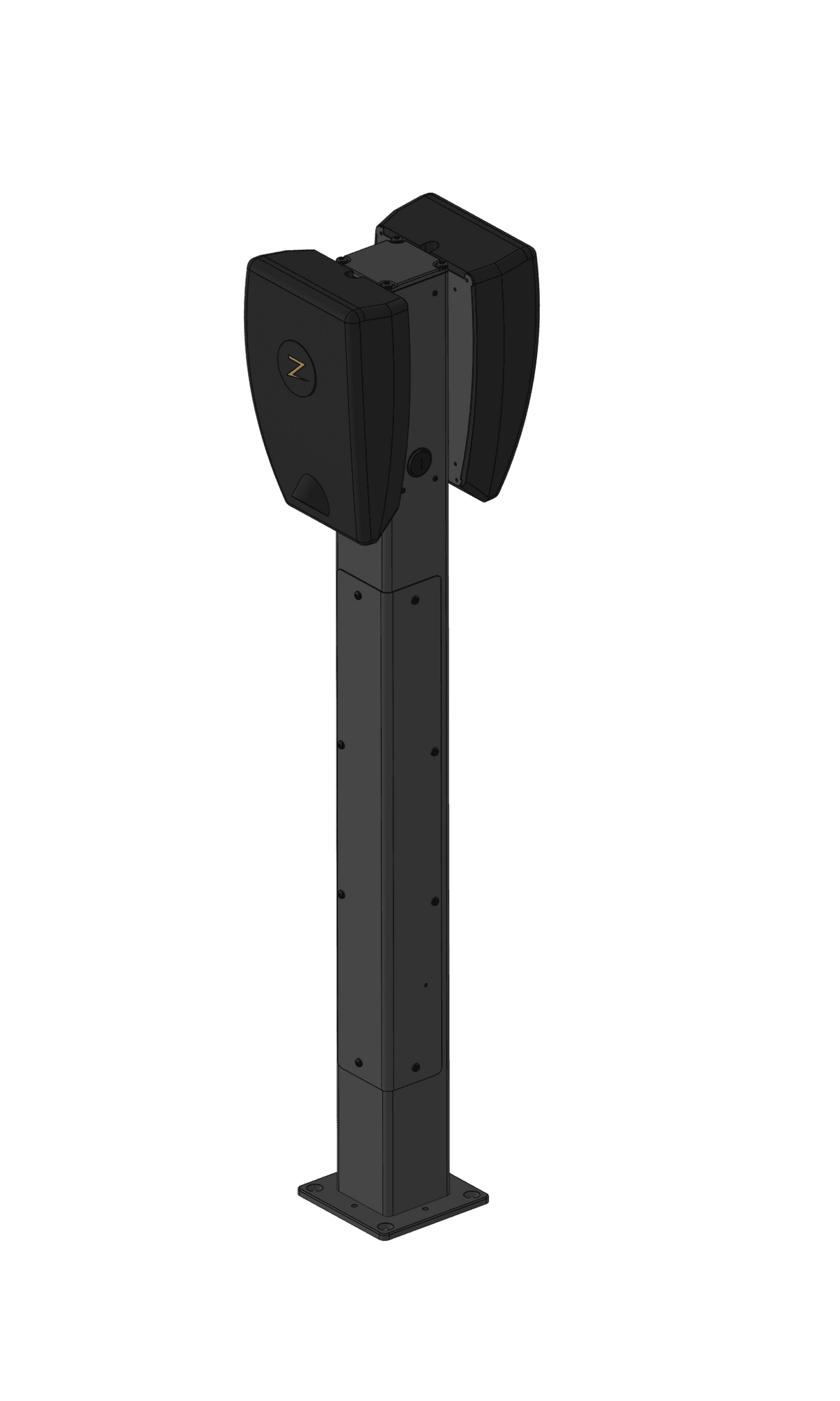 Laddstolpe Zaptec Pro 120 1 – 4-väg S-Line Base – RAL 9005–25 mm² - Carlevel AB - Fordon och delar > Fordonstillbehör