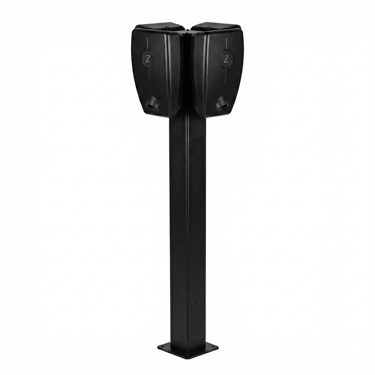 Laddstolpe Zaptec Pro 120 1–4-väg S-Line Base – RAL 9005 – 25 mm² – produktbild framifrån | S-Line