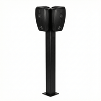 Laddstolpe Zaptec Pro 120 1–4-väg S-Line Base – RAL 9005 – 25 mm² – produktbild framifrån | S-Line