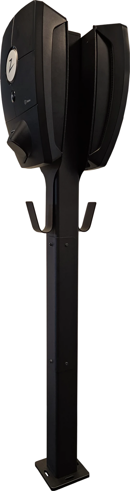 Laddstolpe Zaptec Pro 2-väg S-Line Base – svart – 25 mm² – närbild detaljer | S-Line