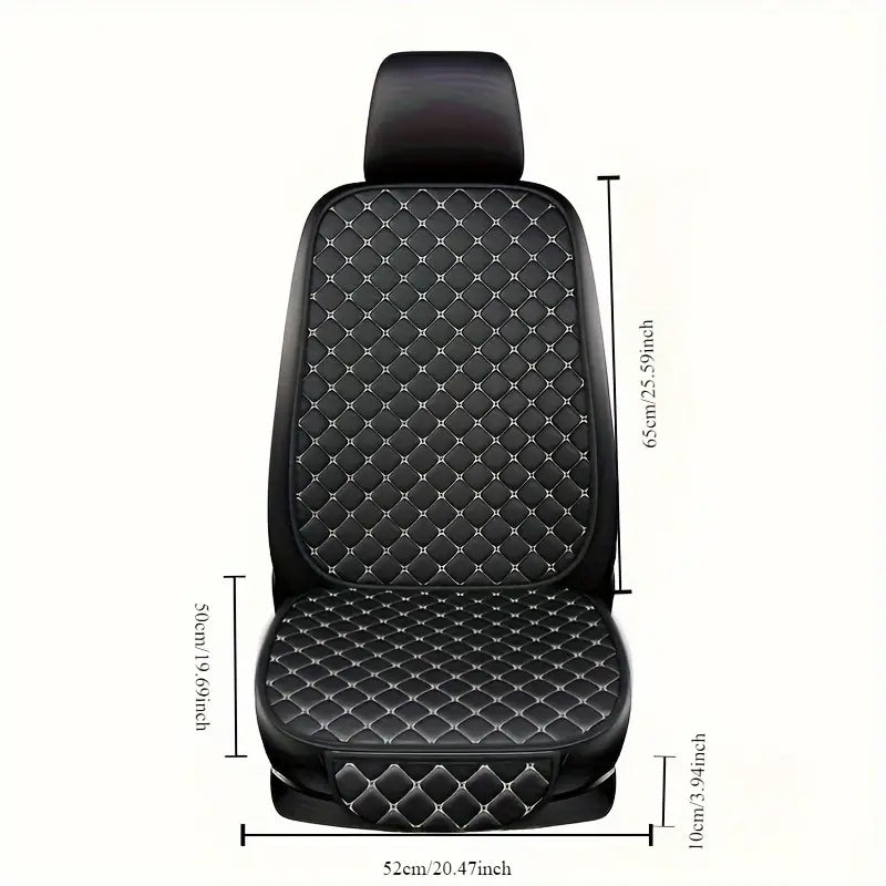 Lädersätesskydd med Stjärnbroderi – Stilsäkert & Slitstarkt Framsätesskydd för Alla Säsonger - Carlevel - 