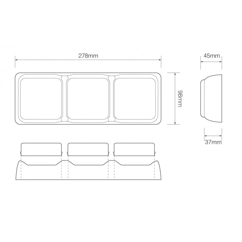 Lampsarg Vertikal 3x80 – Serie - Carlevel AB - Fordon och delar > Fordonstillbehör