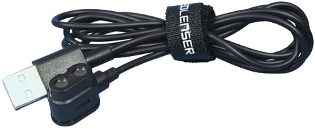 Ledlenser Magnetic Charge Cable iH/MH Series Black Zip – lock – produktbild framifrån | LEDLENSER