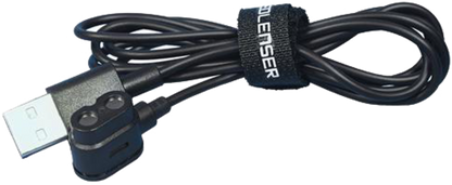 Ledlenser Magnetic Charge Cable iH/MH Series Black Zip – lock – produktbild framifrån | LEDLENSER