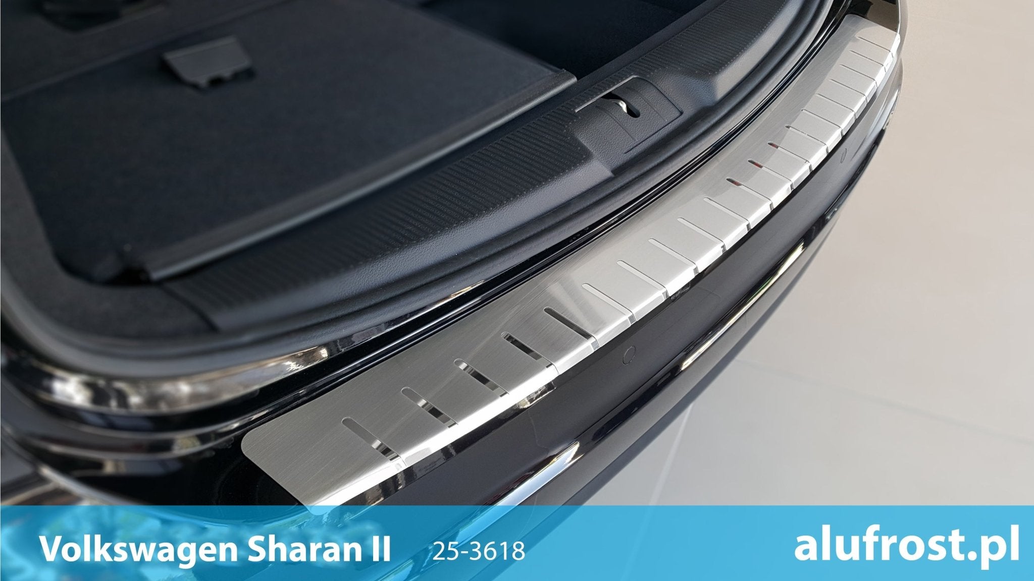 Lastskydd SEAT Alhambra II/VW Sharan II 2010–2020 – rostfritt stål - Carlevel AB - Fordon och delar > Fordonsdelar > Karossdelar > Stötfångare