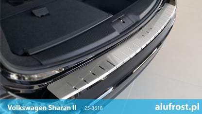 Lastskydd SEAT Alhambra II/VW Sharan II 2010–2020 – rostfritt stål - Carlevel AB - Fordon och delar > Fordonsdelar > Karossdelar > Stötfångare