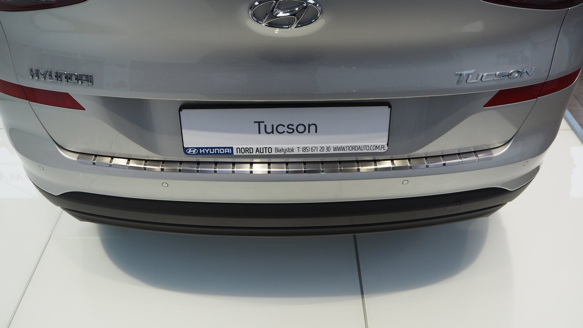 Lastskydd till Hyundai Tucson III FL 2018–2020 – Rostfritt stål - Carlevel AB - Fordon och delar > Fordonsdelar > Karossdelar > Stötfångare
