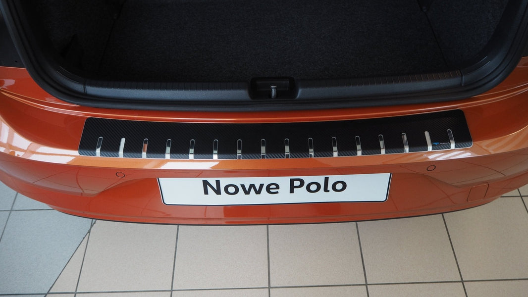 Lastskydd Volkswagen Polo VI 5D 2017+ – kolfiber-look - Carlevel AB - Fordon och delar > Fordonsdelar > Karossdelar > Stötfångare