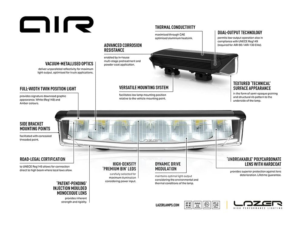 Lazer AIR – 90 - Carlevel AB - Fordon och delar > Fordonsdelar > Belysning > Extraljus