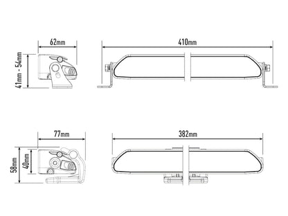 Lazer Linear – 12 Elite led – ramp – Positionsljus – 382mm - Carlevel AB - Fordon och delar > Fordonsdelar > Belysning