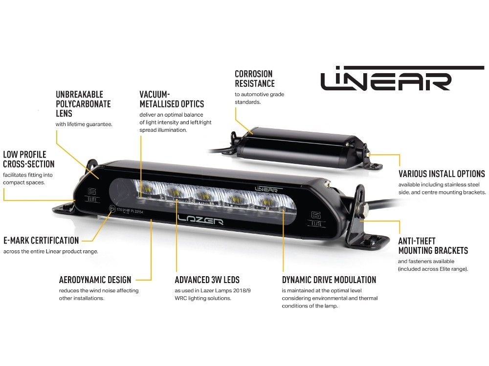 Lazer Linear – 12 led – ramp – 382mm - Carlevel AB - Fordon och delar > Fordonsdelar > Belysning