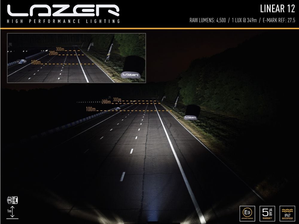 Lazer Linear – 12 led – ramp – 382mm - Carlevel AB - Fordon och delar > Fordonsdelar > Belysning