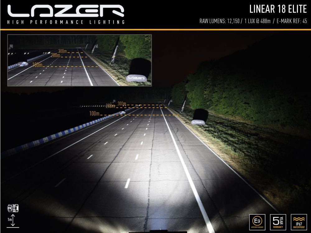 Lazer Linear 18 Elite paket Tesla - Carlevel AB - Fordon och delar > Fordonstillbehör