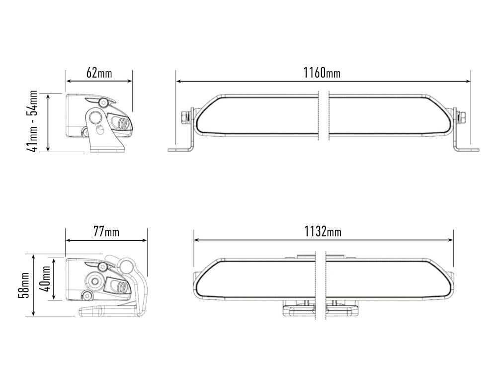 Lazer Linear 42 Std Led extraljusramp 45" (1132 mm) - Carlevel AB - Fordon och delar > Fordonsdelar > Belysning > Extraljus