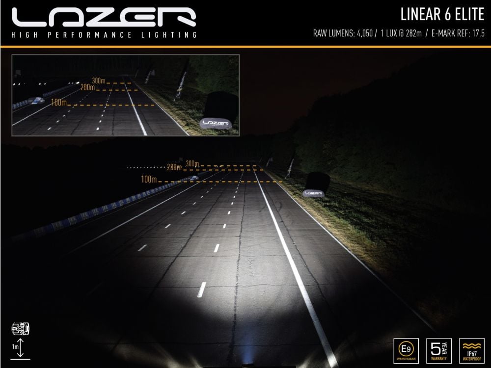 Lazer Linear – 6 Elite led – ramp – 232mm - Carlevel AB - Fordon och delar > Fordonsdelar > Belysning