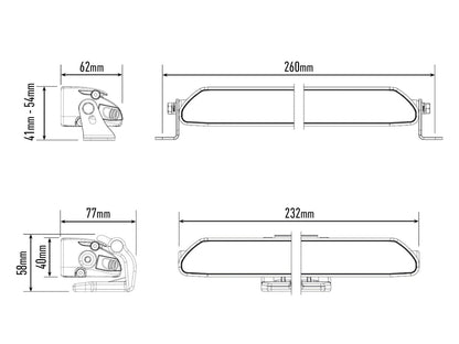 Lazer Linear – 6 led – ramp – 232mm - Carlevel AB - Fordon och delar > Fordonsdelar > Belysning