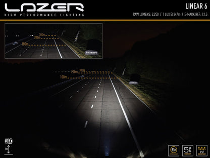 Lazer Linear – 6 led – ramp – 232mm - Carlevel AB - Fordon och delar > Fordonsdelar > Belysning
