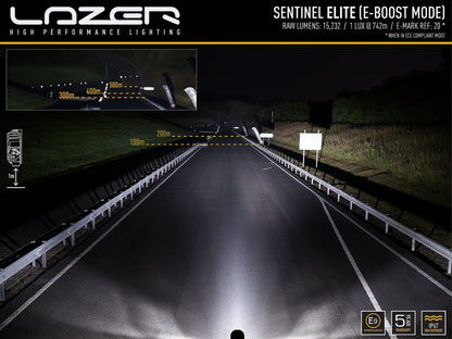 Lazer Sentinel Elite LED extraljus 9" Black Positionsljus - Carlevel AB - Fordon och delar > Fordonsdelar > Belysning > Extraljus