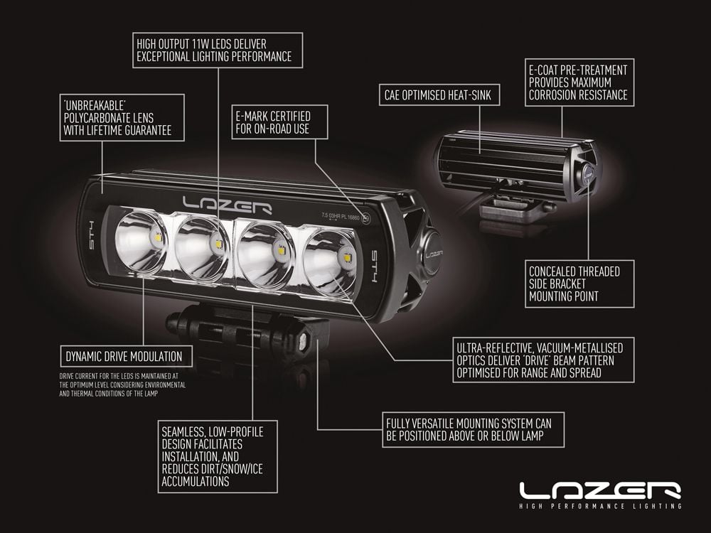 Lazer T16 Evolution extraljusramp 27" (684 mm) - Carlevel AB - Fordon och delar > Fordonsdelar > Belysning > Extraljus
