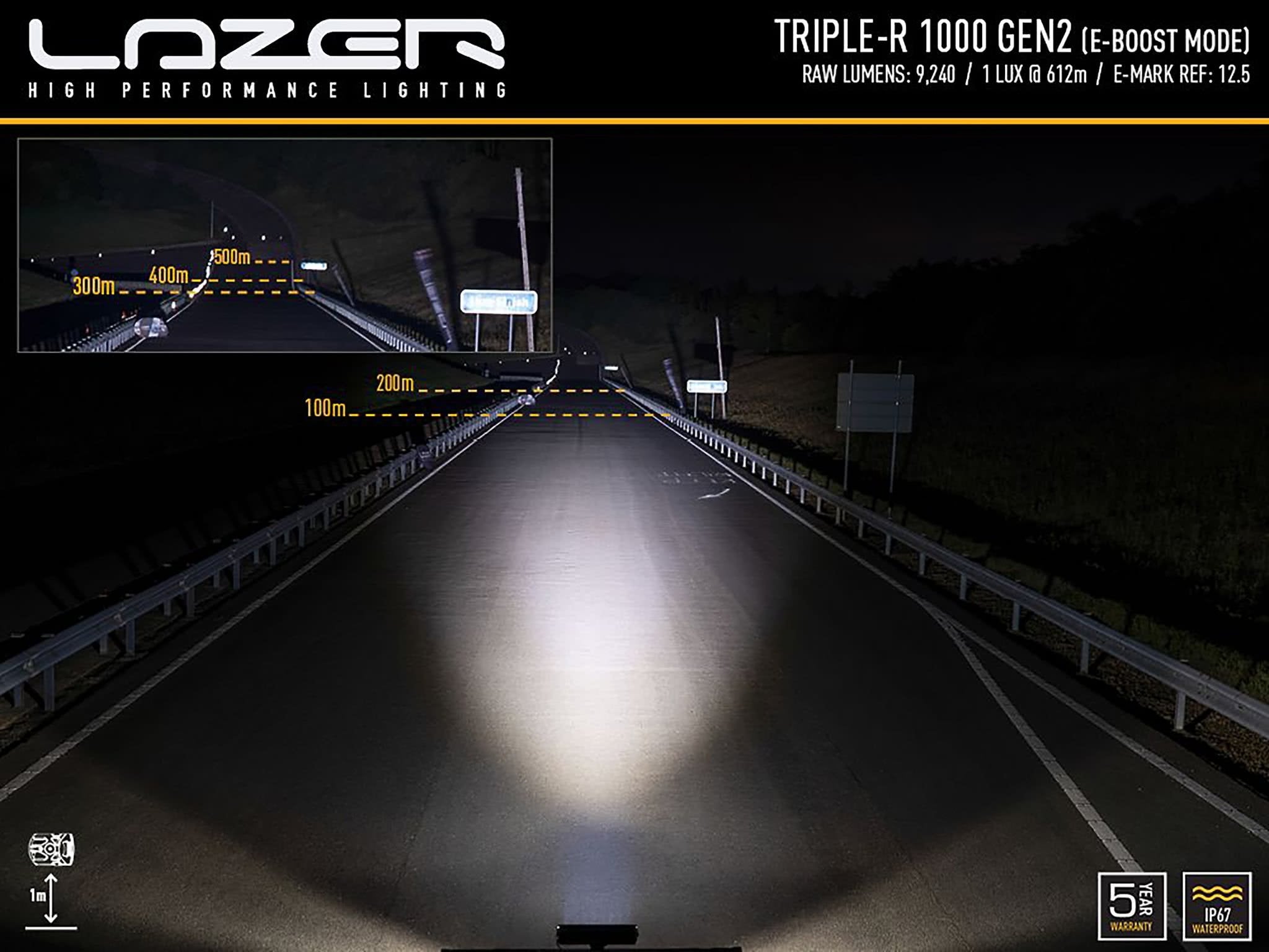 Lazer Triple – R 1000 Std LED vit extraljusramp 16? (410 mm) - Carlevel AB - Fordon och delar > Fordonsdelar > Belysning > Extraljus