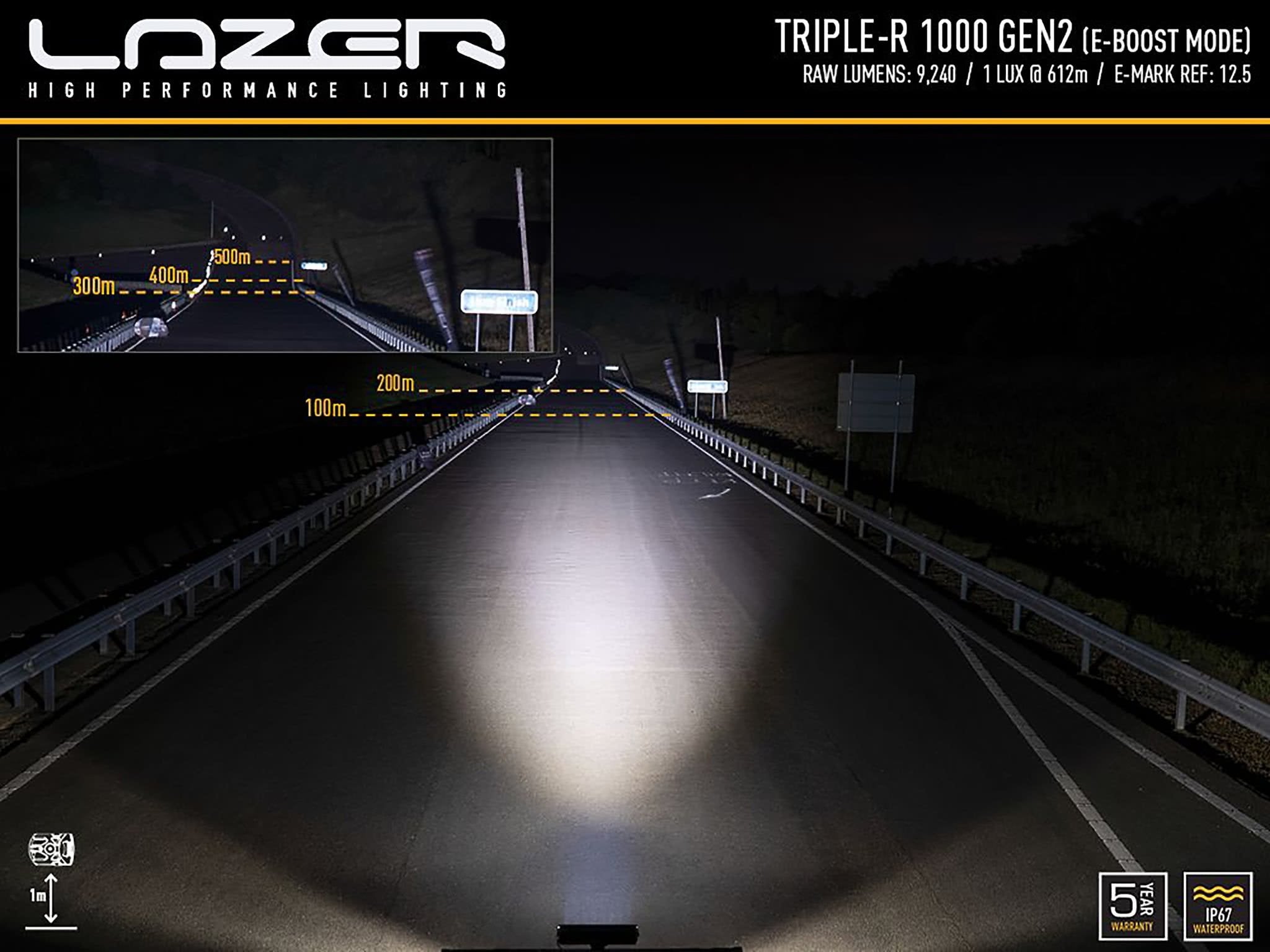 Lazer Triple – R 1000Std vit e.ljusramp 15,7" (410 mm)pos.lj - Carlevel AB - Fordon och delar > Fordonstillbehör